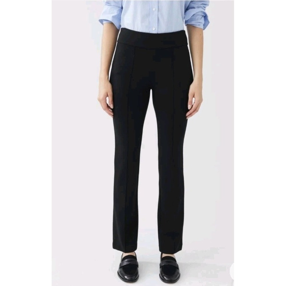 J.McLaughlin Wms Rylie Pull On Pants Bainbridge Knit Jersey Black Sz M NEW! $178 - Picture 1 of 16
